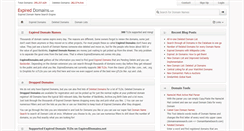 Desktop Screenshot of expireddomains.net