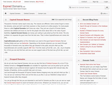 Tablet Screenshot of expireddomains.net