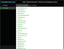 Tablet Screenshot of expireddomains.com