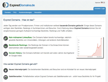 Tablet Screenshot of expireddomains.de